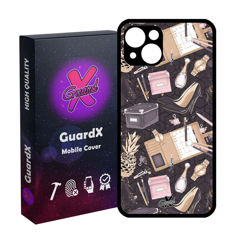 کاور گارد ایکس طرح دخترانه مدل Glass10310 مناسب برای گوشی موبایل اپل iPhone 13