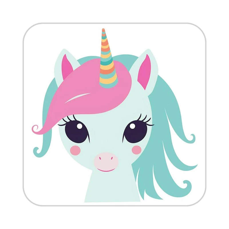 زیر لیوانی کاکتی طرح اسب تک شاخ و یونیکورن مدل mp32163