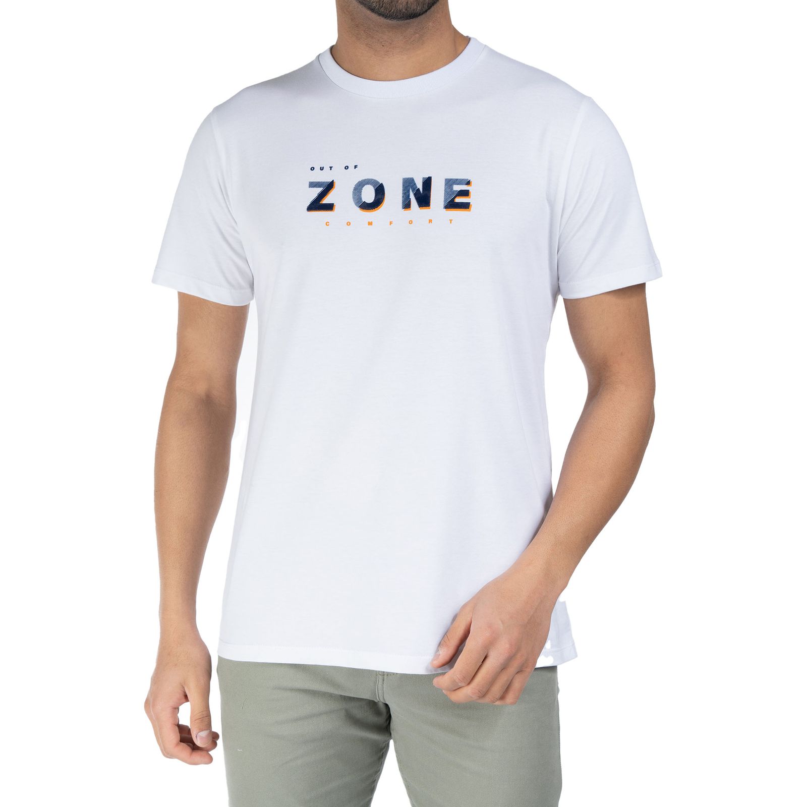 تی شرت آستین کوتاه مردانه جوتی جینز مدل Zone کد 1551350 رنگ سفید -  - 1