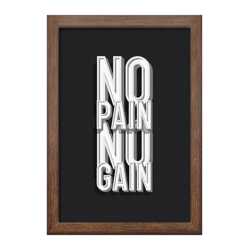 تابلو خندالو طرح No Pain No Gain کد F704