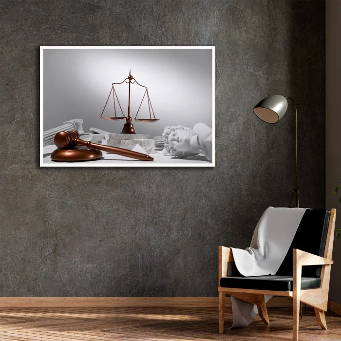 تابلو بکلیت طرح دادگاه مدل W-D2350 فریم سفید