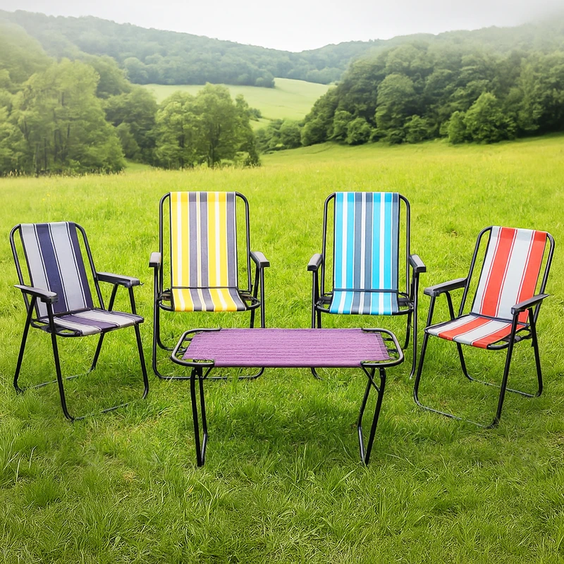 عکس شماره 48 : میز و صندلی سفری تاشو 4 نفره مدل xp555 مجموعه 5 عددی