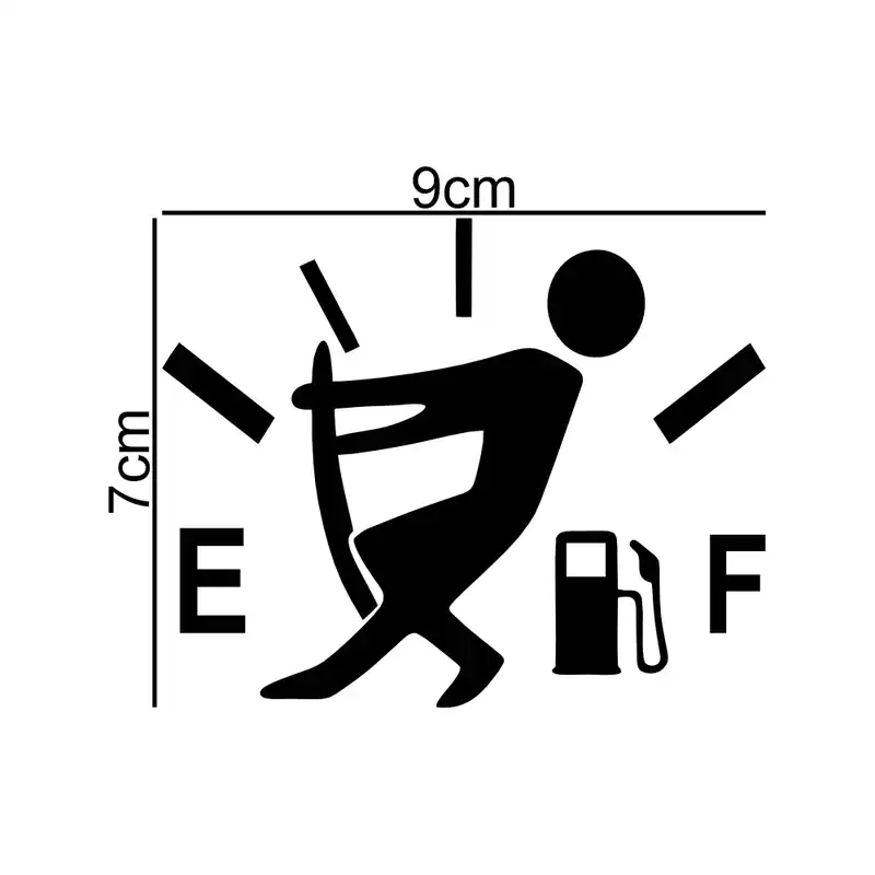 برچسب بدنه خودرو طرح باک بنزین ماشین خالی کد MT-B400