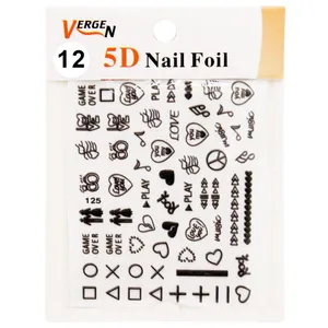 استیکر طراحی ناخن ورژن مدل GS1252