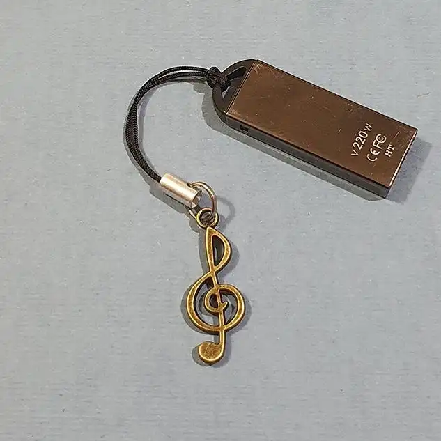 بند نگهدارنده فلش مموری مدل نت موسیقی مجموعه دو عددی