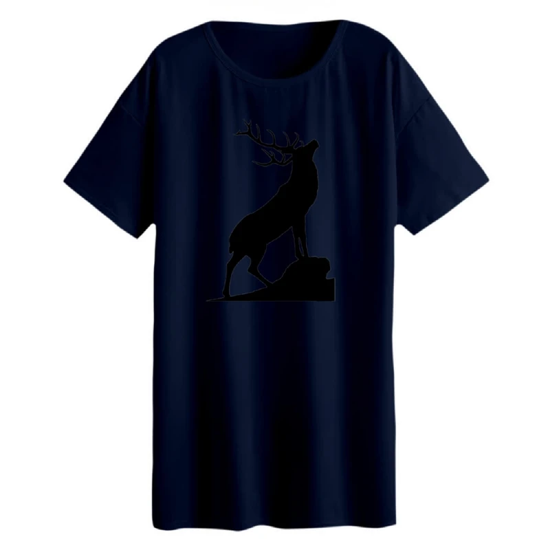 تی شرت لانگ زنانه مدل  گوزن کد 5