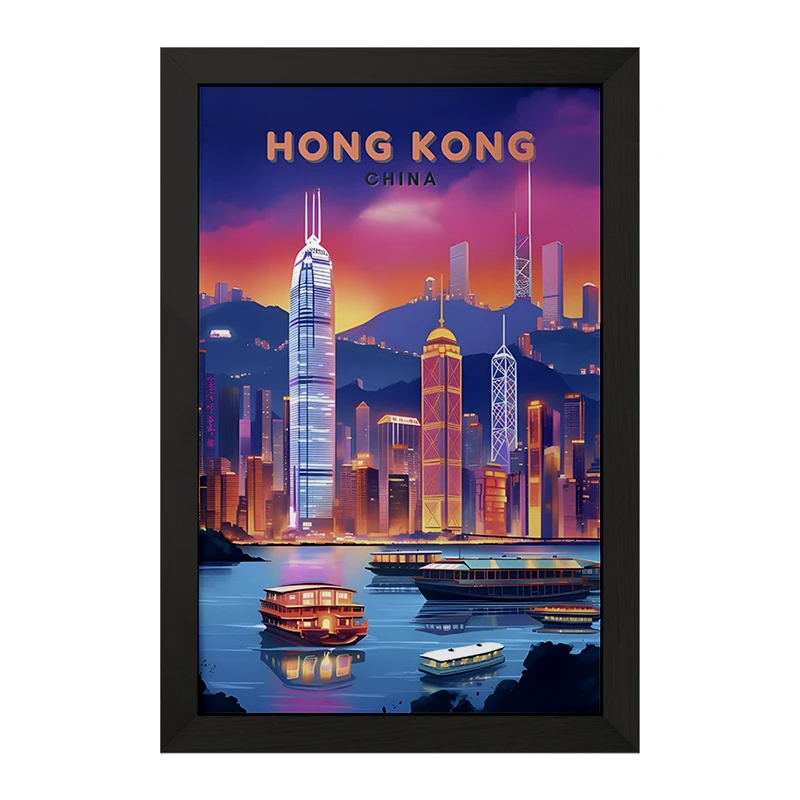 تابلو خندالو مدل هنگ کنگ (Hong Kong) کد F6306