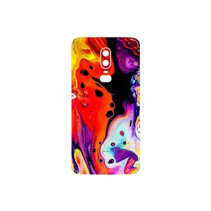 MAHOOT Abstract Oil Art Cover Sticker for OnePlus 6