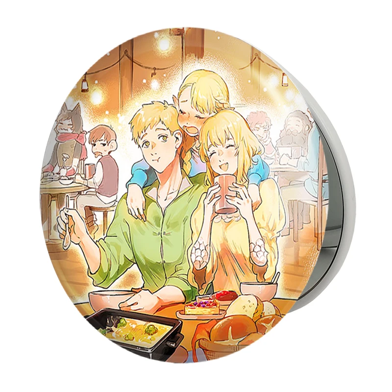 آینه جیبی خندالو طرح مارسیل و سنشی انیمه خوشمزه در سیاه چال مدل تاشو کد 35909