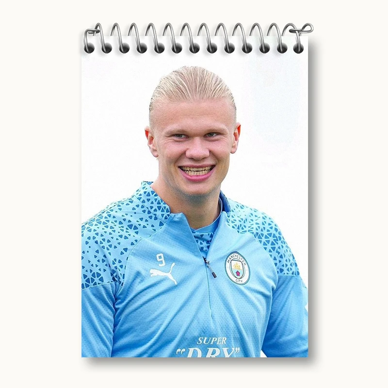 دفتر یادداشت 50 برگ خندالو مدل ارلینگ هالند (Erling Haaland) کد 36362