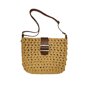 کیف بافتنی مدل حصیری کد 238