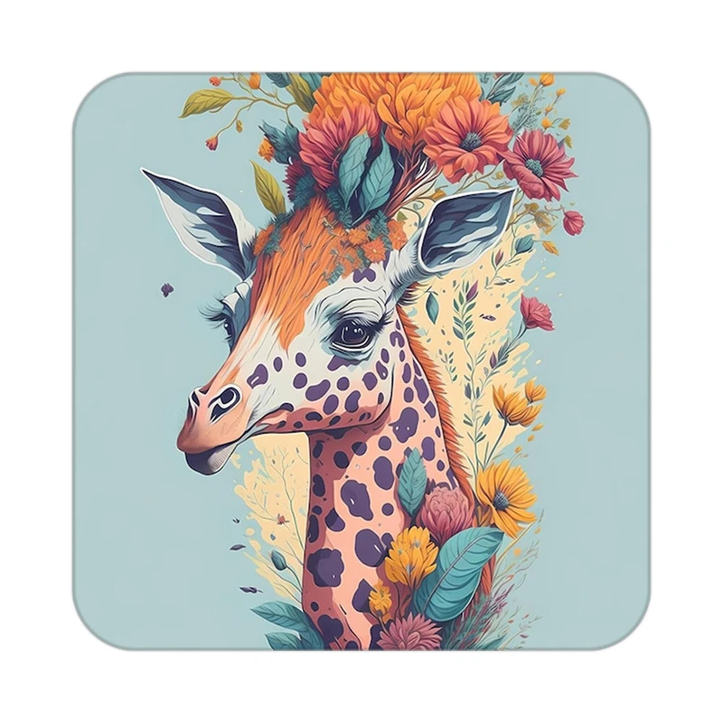 زیر لیوانی کاکتی طرح حیوانات رنگی مدل mp26992