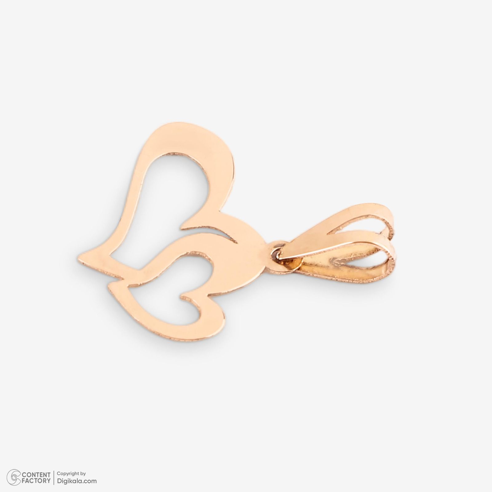 نیم ست طلا 18 عیار زنانه حافا گلد مدل قلب کد nim20 -  - 6