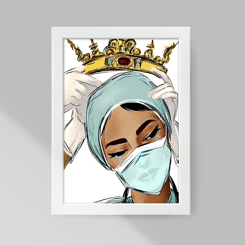 تابلو صبا طرح مدل پرستار کد T141w