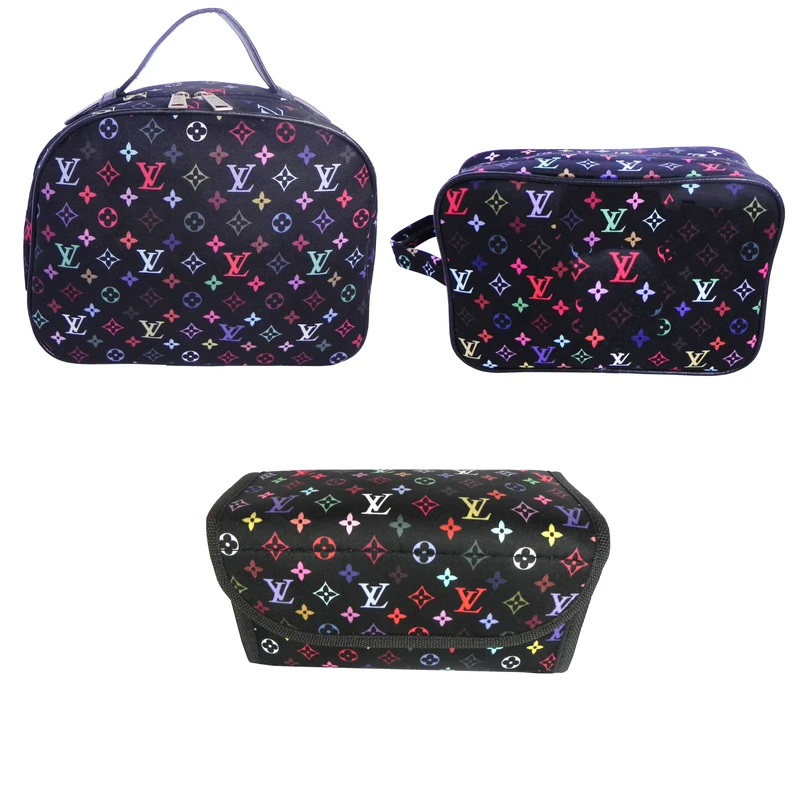 کیف لوازم آرایش زنانه کد 00322 مجموعه 3 عددی