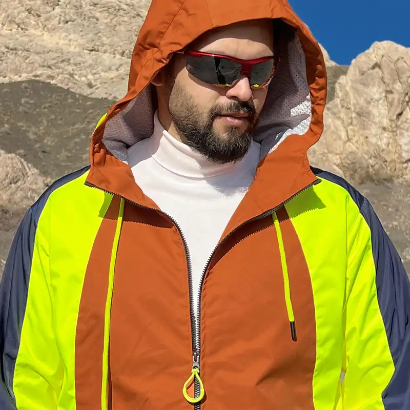 ست سویشرت و شلوار ورزشی مردانه برساد مدل C407 رنگ نارنجی