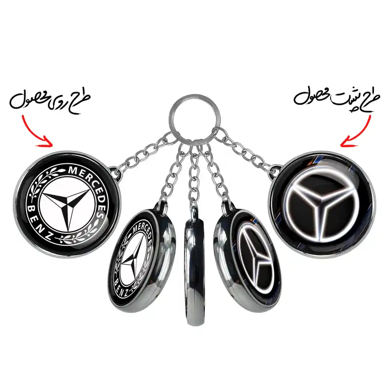 جاکلیدی خندالو طرح مرسدس بنز Mercedes Benz مدل دوطرفه کد 2351223501