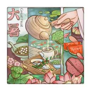 کاشی طرح کافه و رستوران چینی کد 2175394