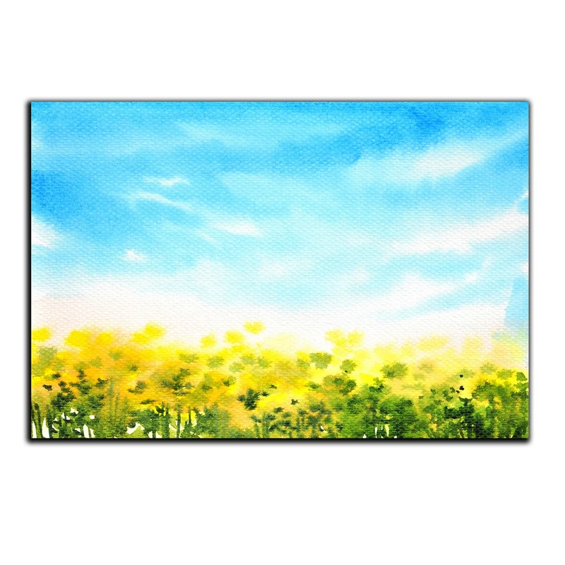 تابلو شاسی بکلیت طرح نقاشی دشت و گلزار مدل SH-S1272