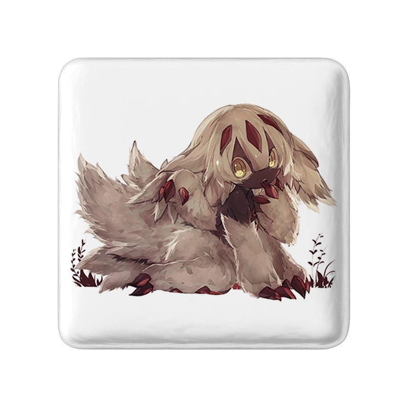 مگنت خندالو طرح فاپوتا انیمه ساخته شده در پرتگاه Made in Abyss  مدل مربعی کد 22126