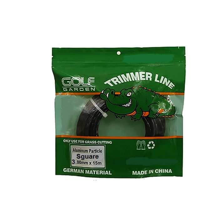  نخ داس موتوری گلف گاردن مدل AIuminum Particle Sguare 3mm-15m