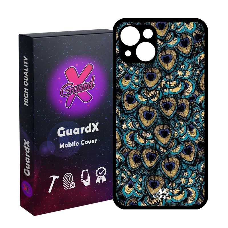 کاور گارد ایکس طرح Peacock مدل Glass10092 مناسب برای گوشی موبایل اپل iPhone 13