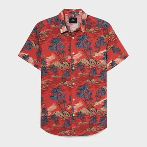 پیراهن آستین کوتاه مردانه سی اند ای مدل هاوایی C2