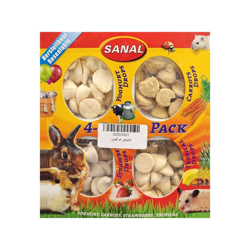 غذای جوندگان سانال مدل تشویقی خرگوش و همستر وزن 170 گرم