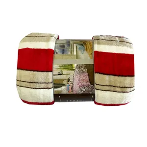 پتو مسافرتی مدل راه راه دونفره سایز 220x200 سانتی متر