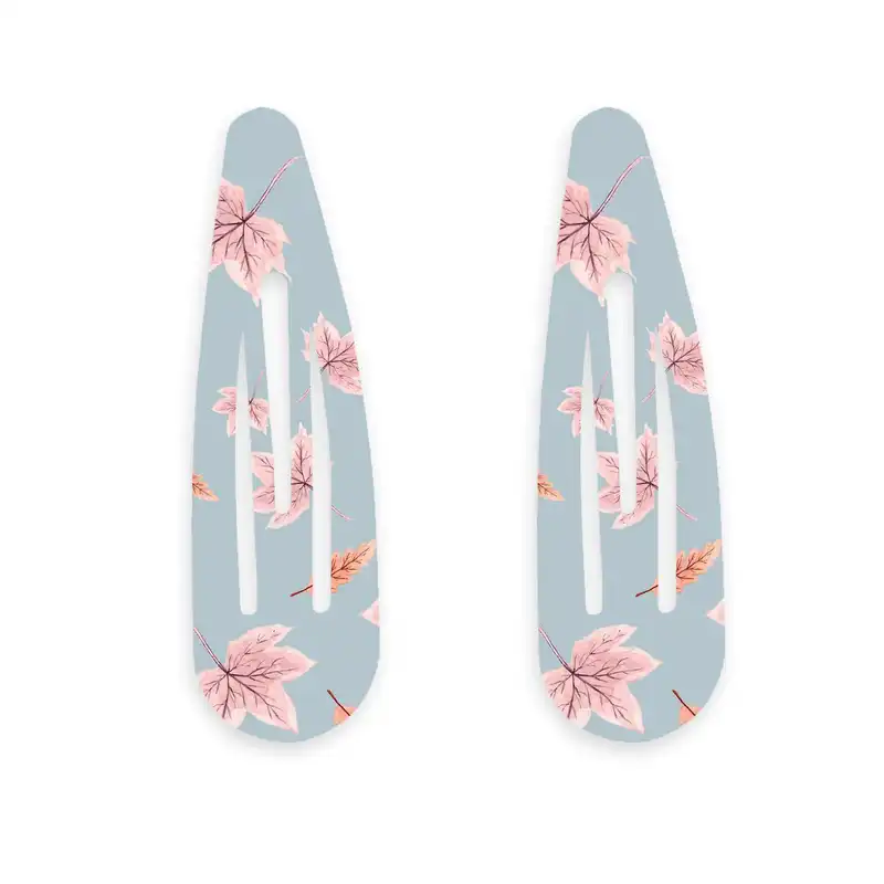 گیره مو زنانه مدل برگ بسته 2 عددی