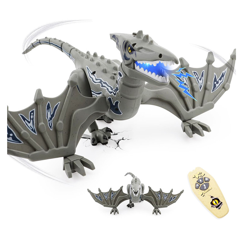 ربات کنترلی مدل دایناسور بالدار طرح اژدها چراغدار کد K40-3