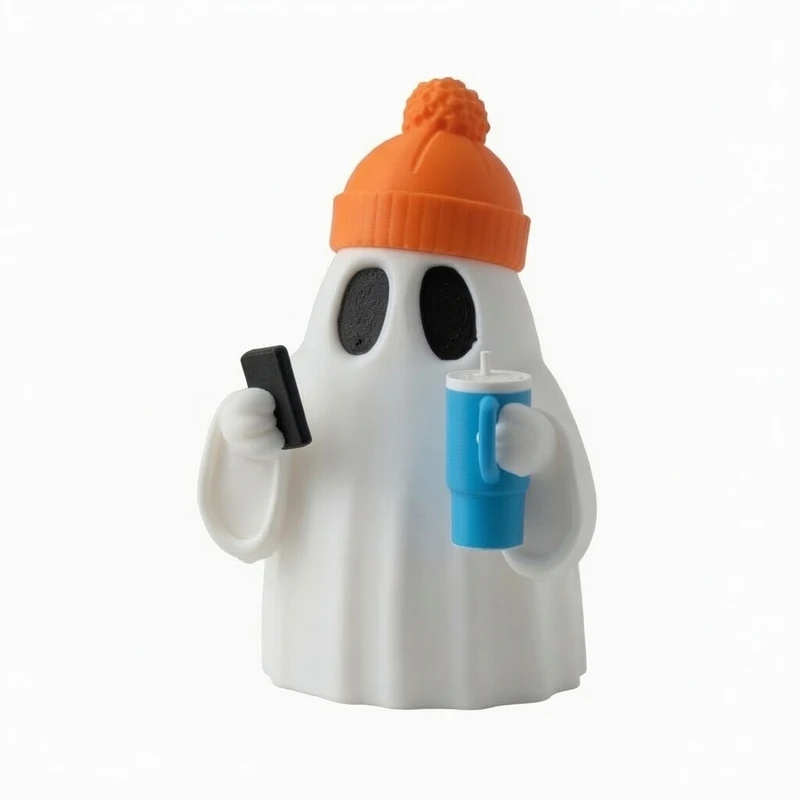 دکوری مدل روح گوشی به دست 