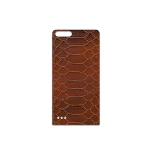 MAHOOT Brown-Snake-Leather Cover Sticker for Huawei Ascend G6