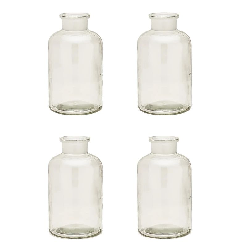 بطری دکوری مدل شیشه ای کد Ma4 بسته 4 عددی