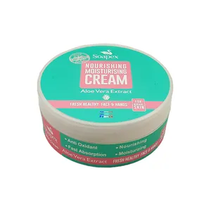 کرم مرطوب کننده و آبرسان دست و صورت سوپکس مدل aloe vera مناسب انواع پوست حجم 220 میلی لیتر