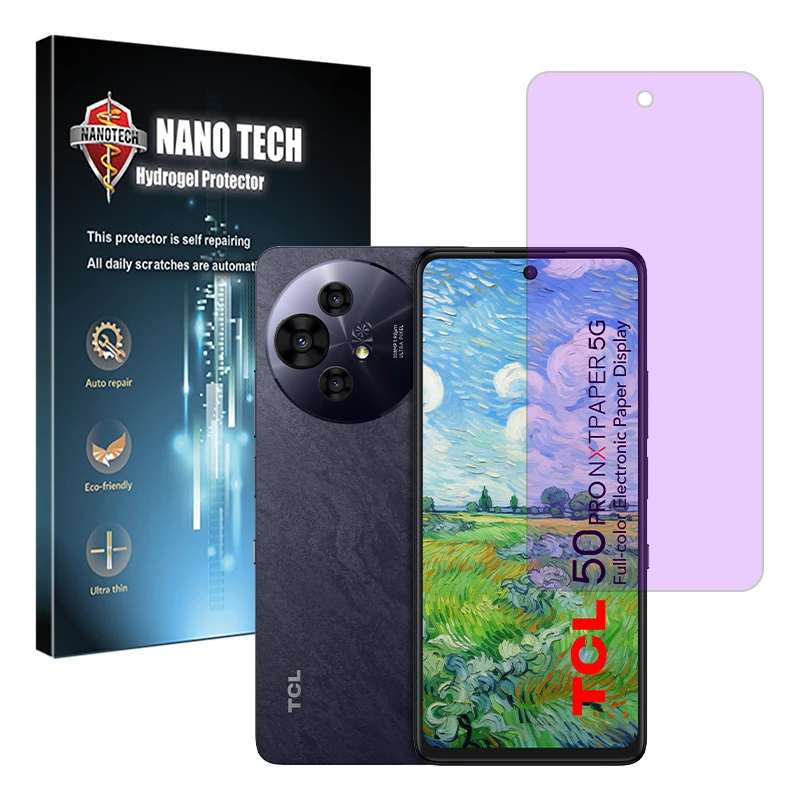 محافظ صفحه نمایش ضد اشعه بنفش نانو تک مدل Eye Care مناسب برای گوشی موبایل تی سی ال  50 NxtPaper 5G