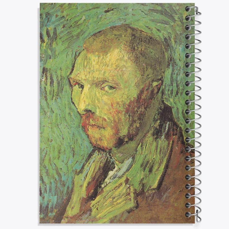 دفتر شطرنجی 50 برگ خندالو مدل سلف پرتره ونسان ونگوگ (Van Gogh) کد 36808