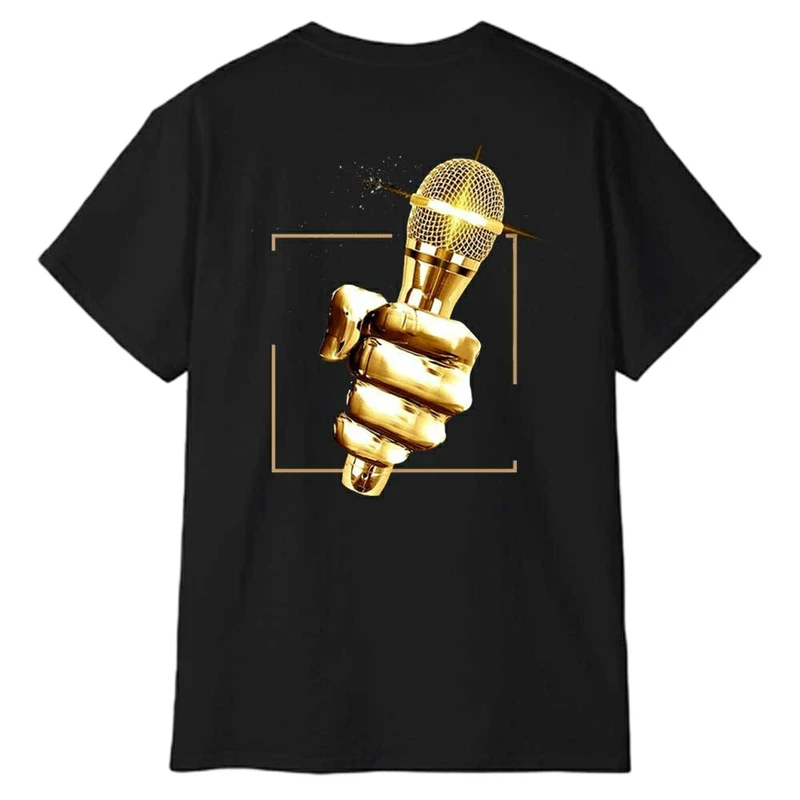 تی‌شرت آستین کوتاه مردانه پاد آفرین مدل میکروفون کد 1640