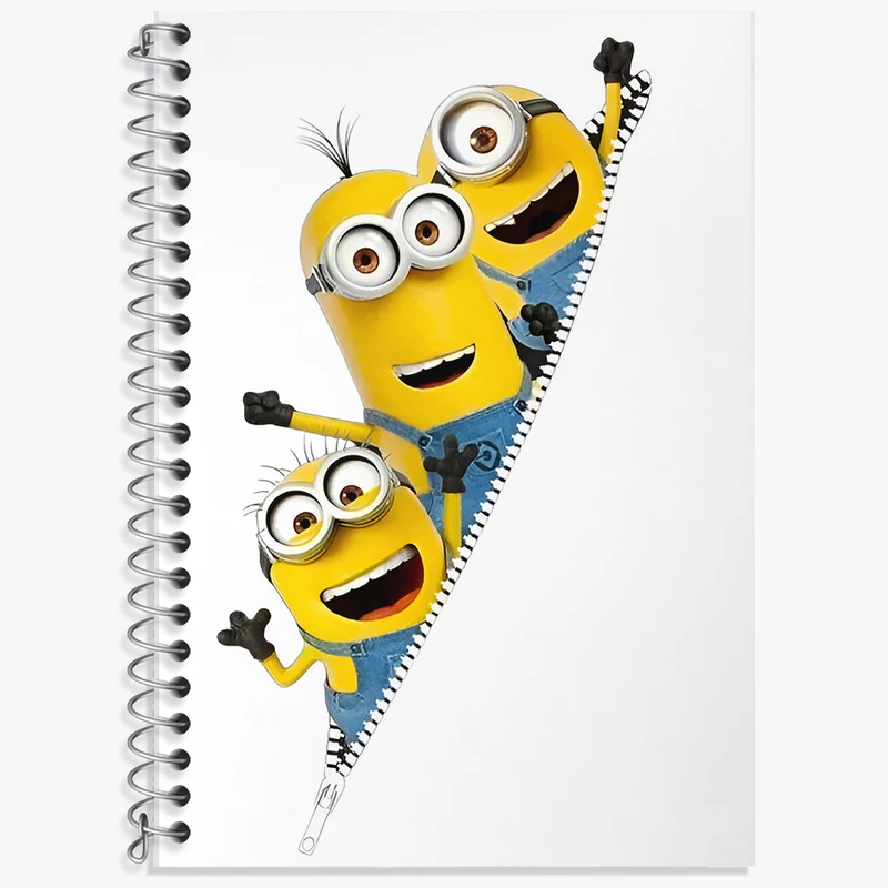 دفتر نت موسیقی 50 برگ خندالو طرح مینیون ها (Minions) کد F5911