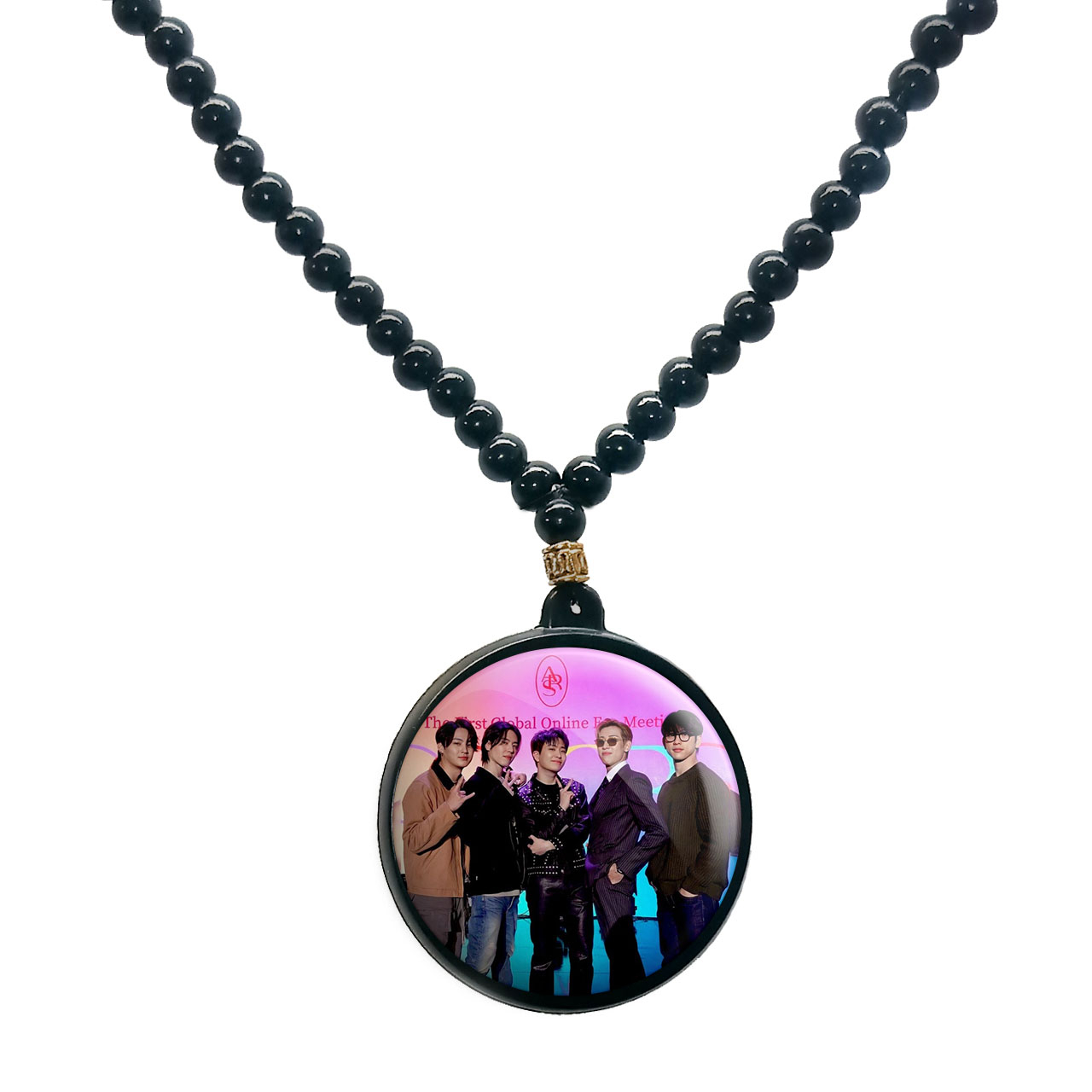 گردنبند پرمانه طرح GOT7 کد pmd.19066 مدل دو طرفه