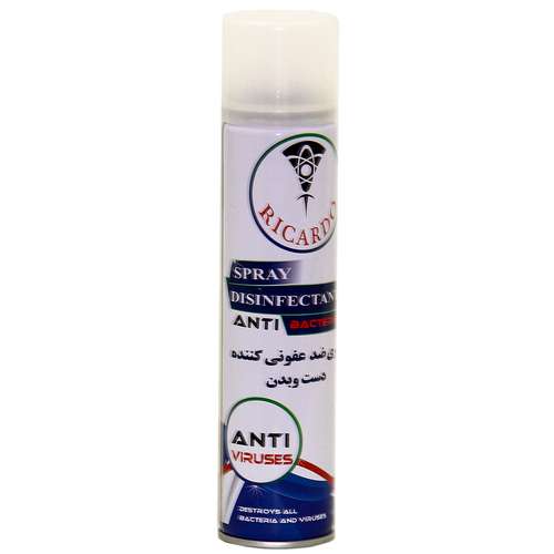 اسپری ضدعفونی کننده دست و سطوح ریکاردو مدل fast حجم 250 میلی-لیتر