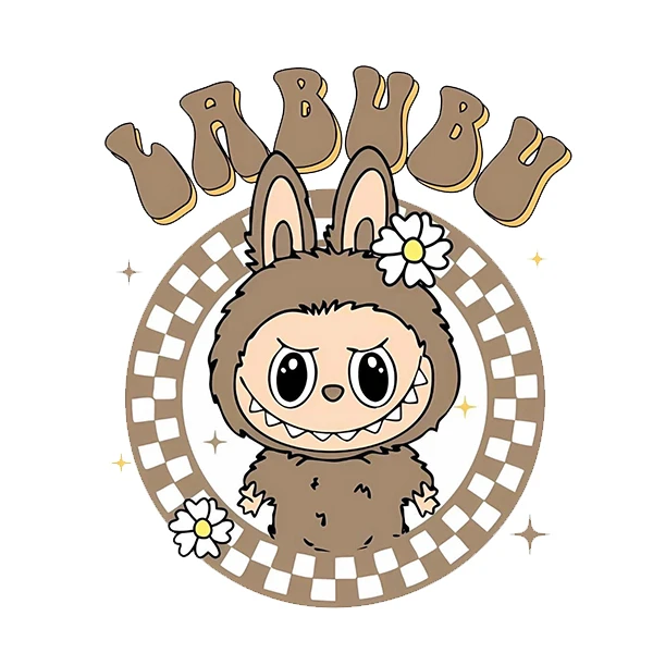 استیکر پارچه و لباس پاد آفرین طرح لبوبو کد 130