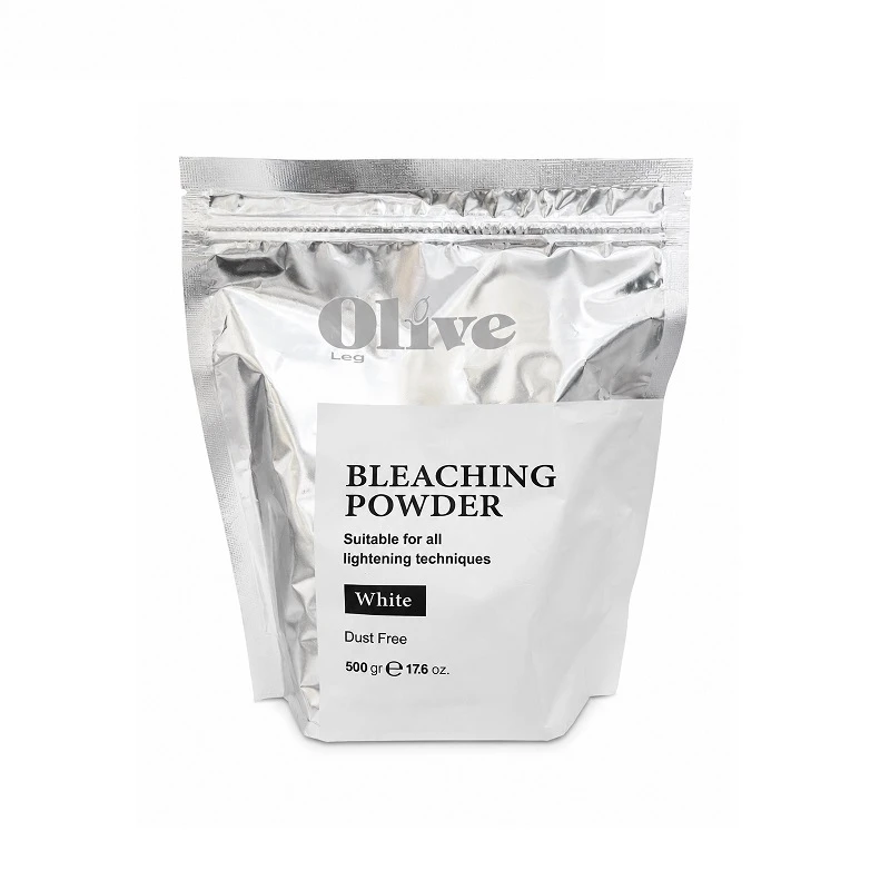 پودر دکلره الیو مدل BLEACHING POWDER WHITE وزن 500 گرم رنگ سفید