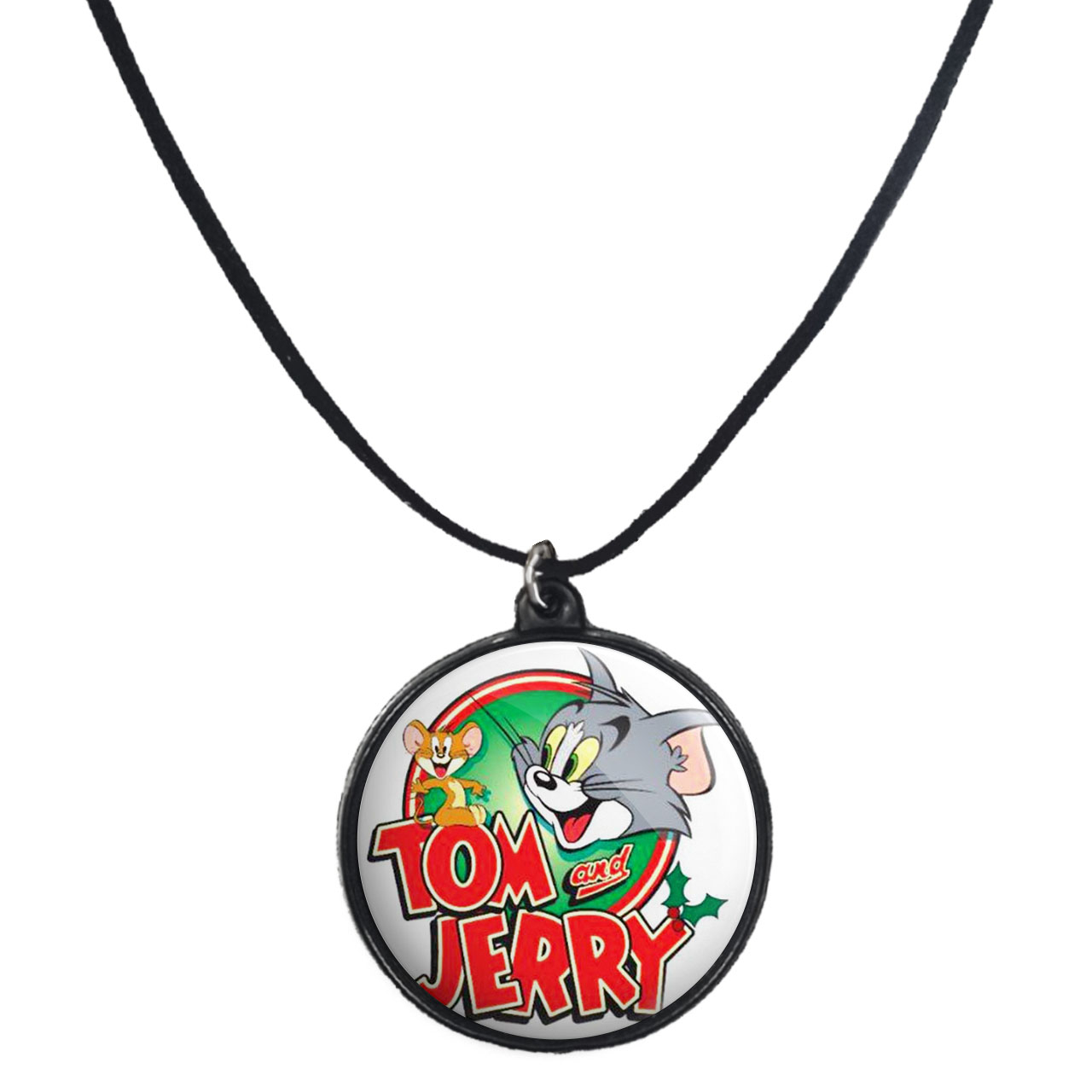 گردنبند پرمانه طرح تام و جری کد pmb.10719مدل دو طرفه