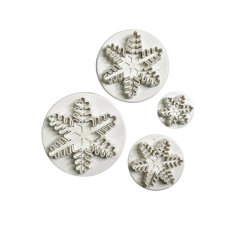 قالب بیسکویت مدل فشاری برف نسکو مجموعه 4 عددی