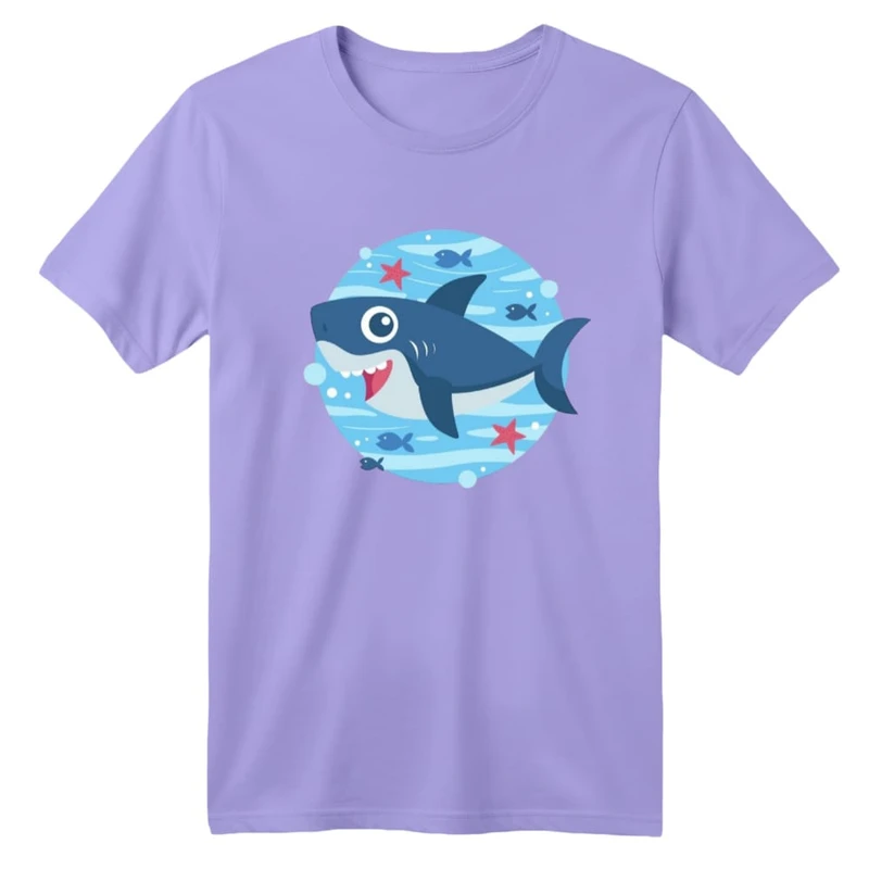 تی شرت آستین کوتاه بچگانه مدل کوسه کد ۱۱