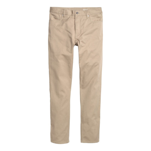 شلوار اسلیم فیت مردانه هومنیتی مدل WYMPA10654411 رنگ بژ