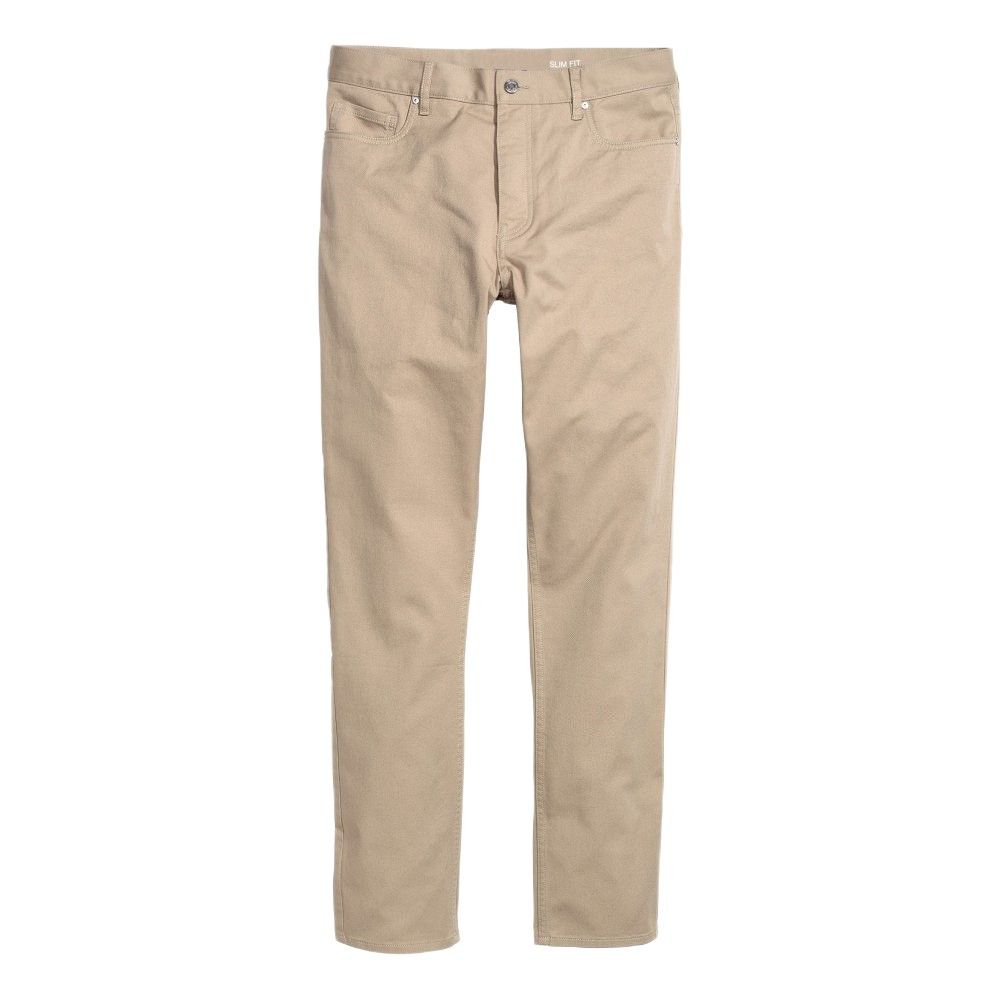 شلوار اسلیم فیت مردانه هومنیتی مدل WYMPA10654411 رنگ بژ -  - 1