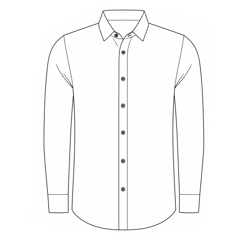 الگو خیاطی پیراهن مردانه سایز M تا XXL بسته 4 عددی