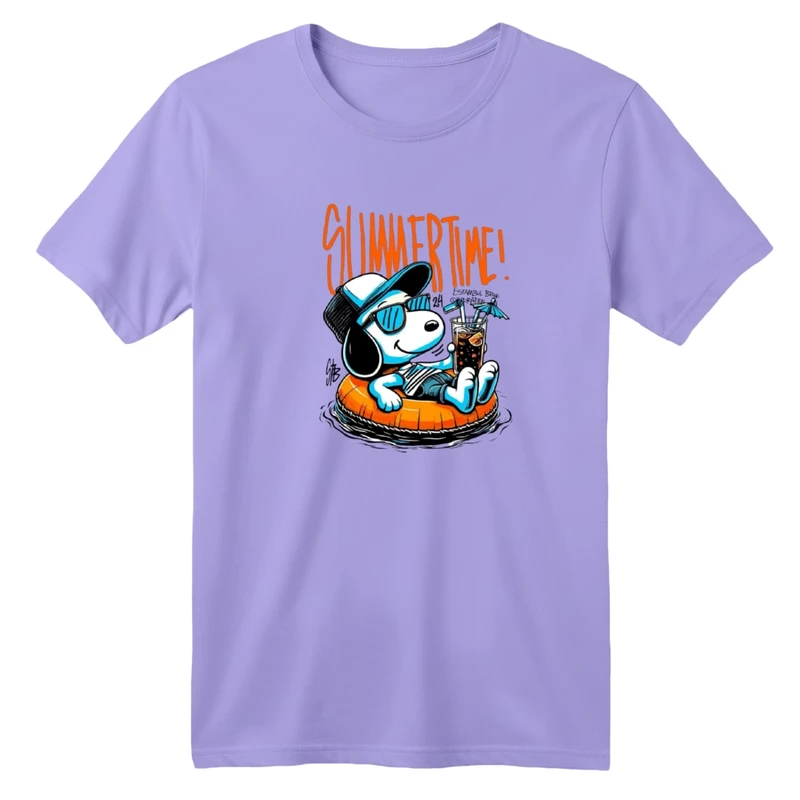 تی‌شرت آستین کوتاه لانگ بچگانه مدل اسنوپی تابستان